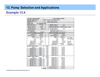 13. Pump Selection and Applications
ã2005 Pearson Education South Asia Pte Ltd
Example 13.4
 