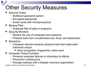 Chap13 Security and Ethical Challenges | PPT