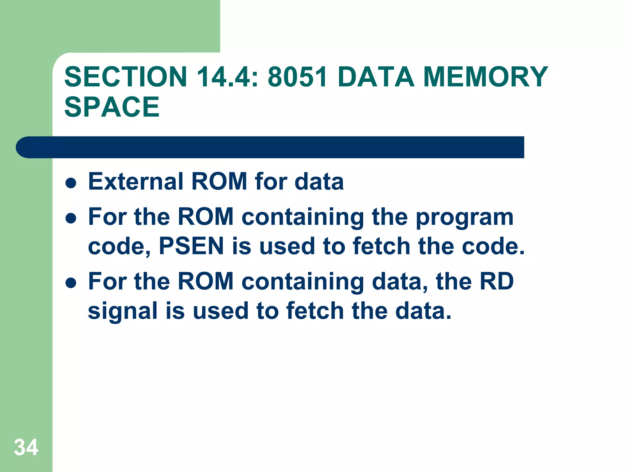 The 8051 Microcontroller and Embedded Systems | PPTX