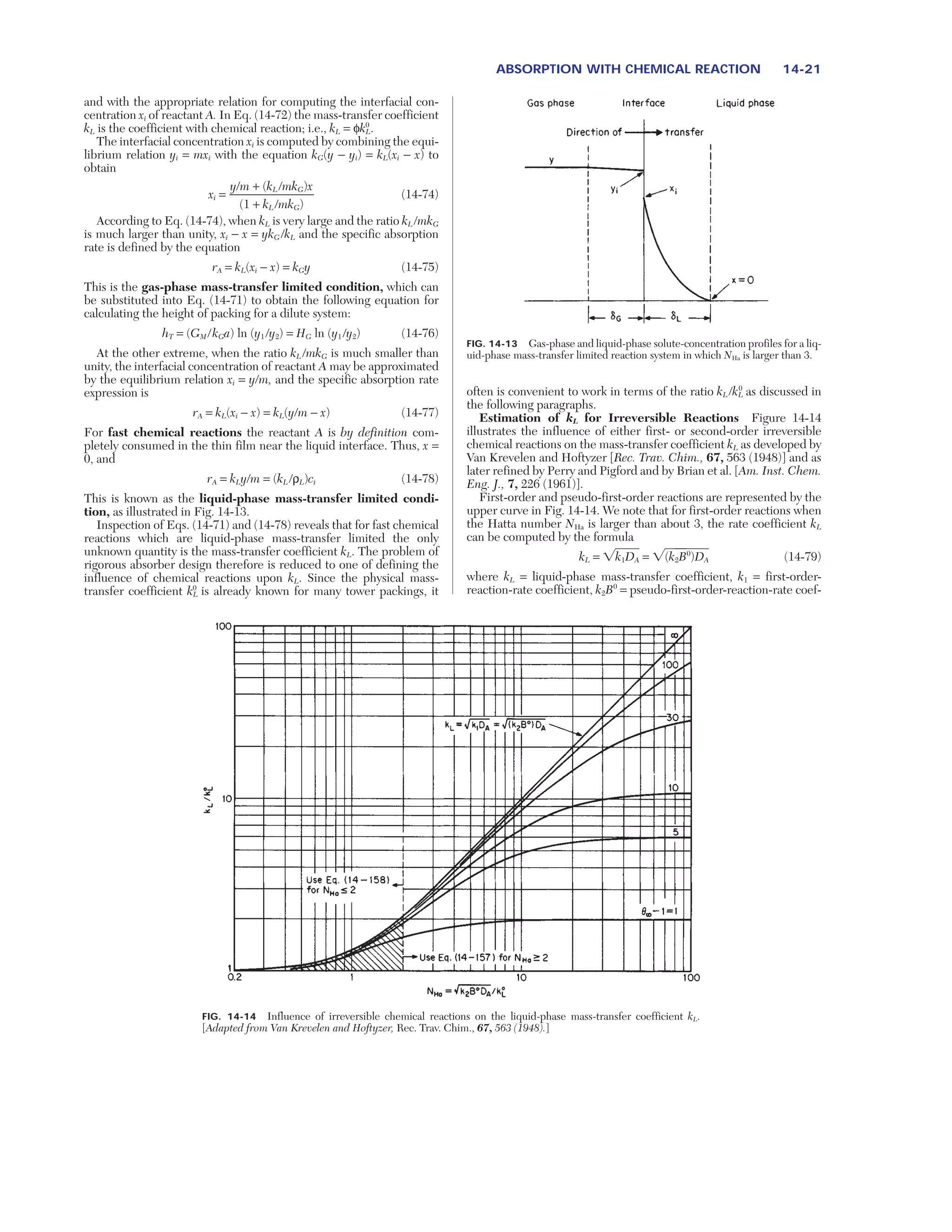 Perrychem Perry’s Chemical Engineers’ Handbook 7ma Ed Chap 14 | PDF