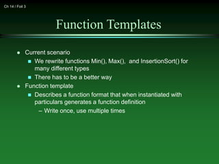 Templates and Polymorphism in C++ Programming | PPT