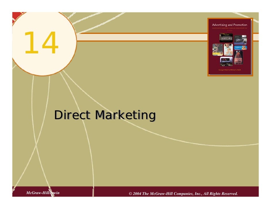 Direct Marketing Chap14 Direct Marketing Direct Marketing Chap14 Direct Marketing