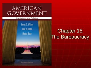 11
Chapter 15Chapter 15
The BureaucracyThe Bureaucracy
 
