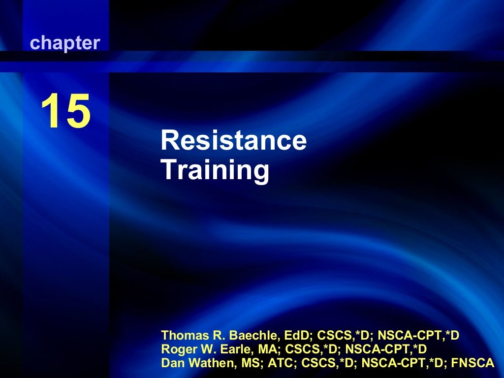 Resistance Training resistance-training