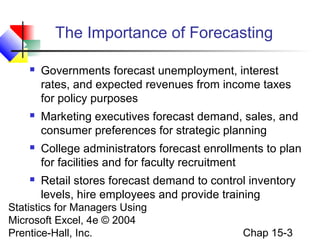 Chap15 time series forecasting & index number | PPT