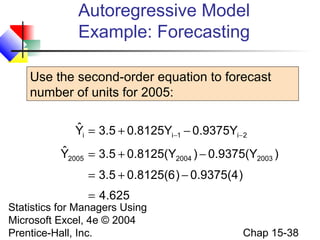 Chap15 time series forecasting & index number | PPT