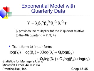 Chap15 time series forecasting & index number | PPT