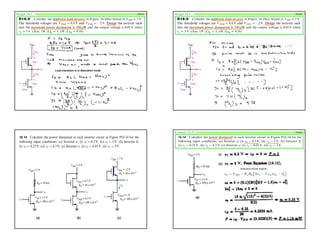 13
Design 16.5 P1018
short
Load transistor is in Saturation mode
Design 16.5 P1018
(i)
(ii)
Example 16.14 P1098
 