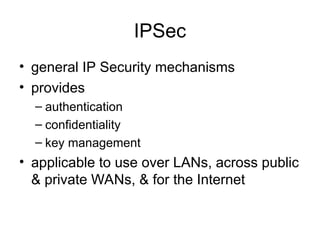 Comprehensive Overview of IP Security (IPSec) Protocols and Key ...