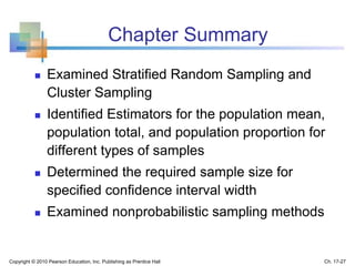 Chap17 additional topics in sampling | PPTX
