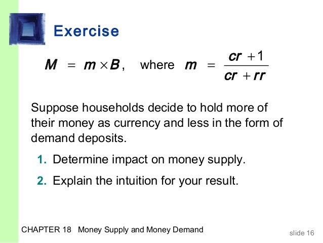 chap18 suppose that the money demand function takes the form