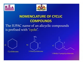 Nomenclature of organic compounds and its examples. | PDF