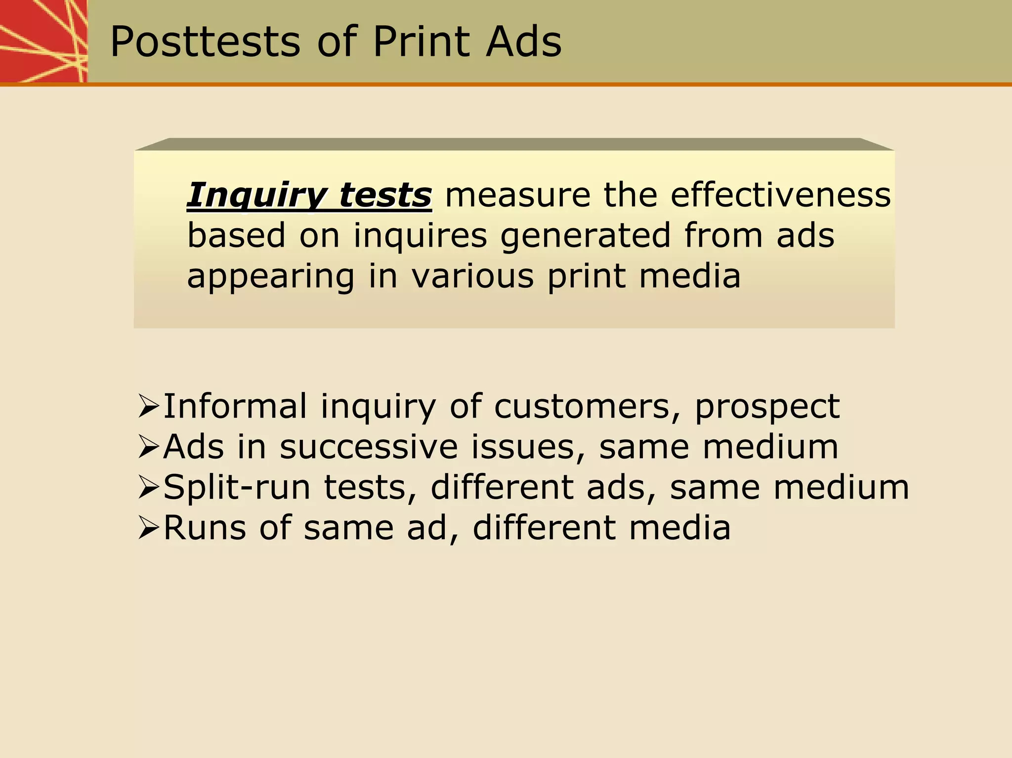 Chap19 Measuring The Effectiveness Of The Promotional Program