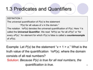 Chapter 1 - Discrete Mathematics the foundation of Logic and Proof part ...