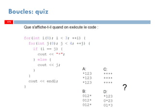 173
Boucles: quiz
173173
 