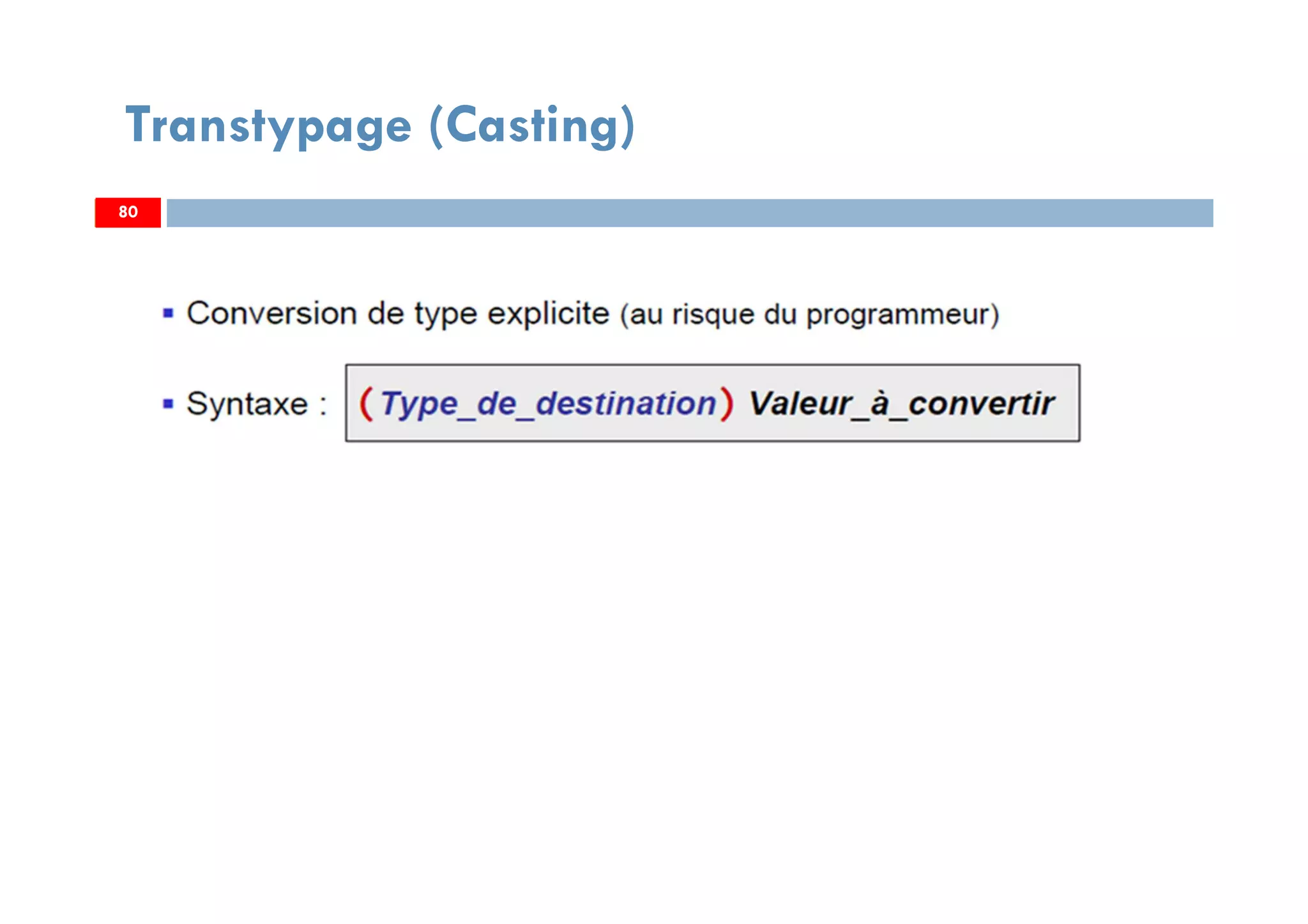 80
Transtypage (Casting)
8080
 