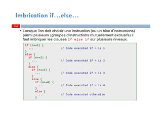 144
Imbrication if…else…
144144
 