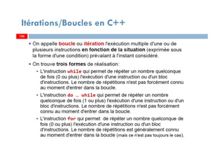 156
Itérations/Boucles en C++
156156
 