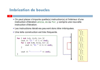 187
Imbrication de boucles
187187
 