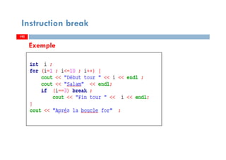 192
Exemple
Instruction break
192192
 