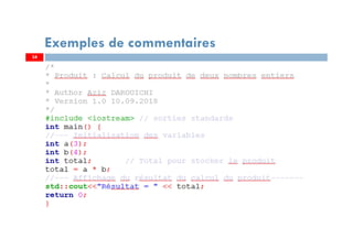 34
Exemples de commentaires
3434
 