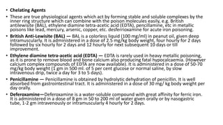 Chap 1 General principles involved in the management of poisoning | PPTX