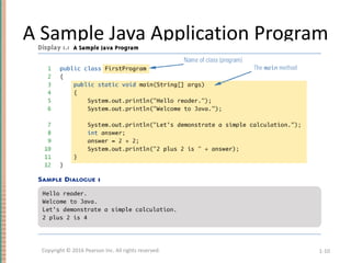 slides of textbook Absolute Java chapter 1 | PPTX