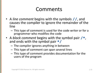 slides of textbook Absolute Java chapter 1 | PPTX