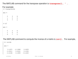 Chap1 Matrix and Linear Algerbra.s,jspptx | PPT