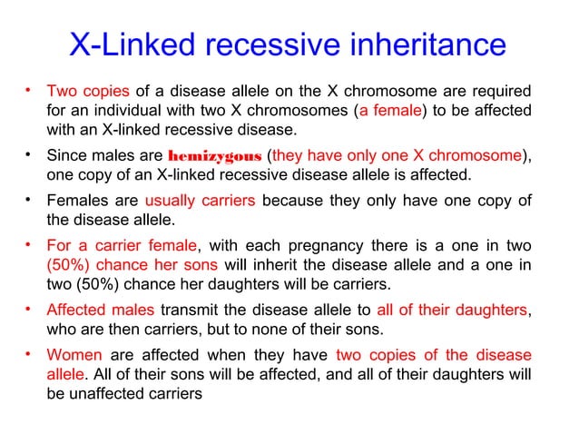 Modes of inheritance