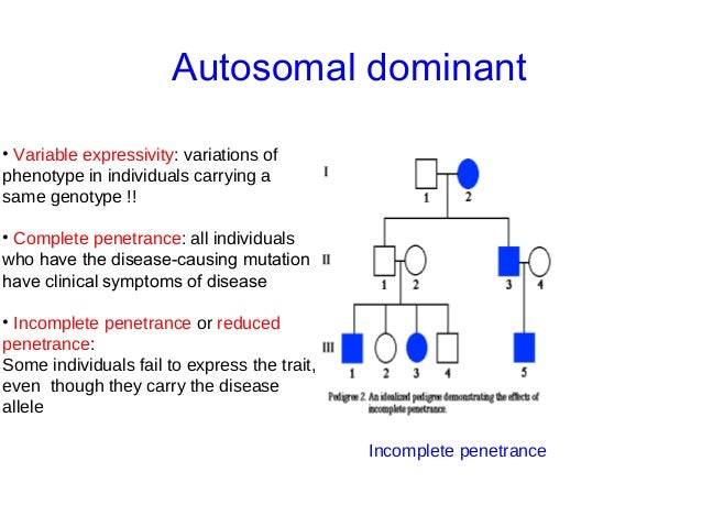 Modes of inheritance