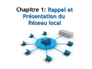 Chapitre 1:Chapitre 1: Rappel etRappel et
Présentation duPrésentation du
Réseau localRéseau local
 