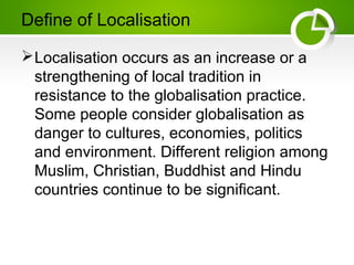 Chapter 1: Globalization and The World Regional | PPT