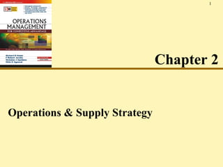 1

Chapter 2

Operations & Supply Strategy

 