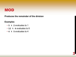 Mod Computer Science Meaning And Examples Chap 2 c++ | PDF