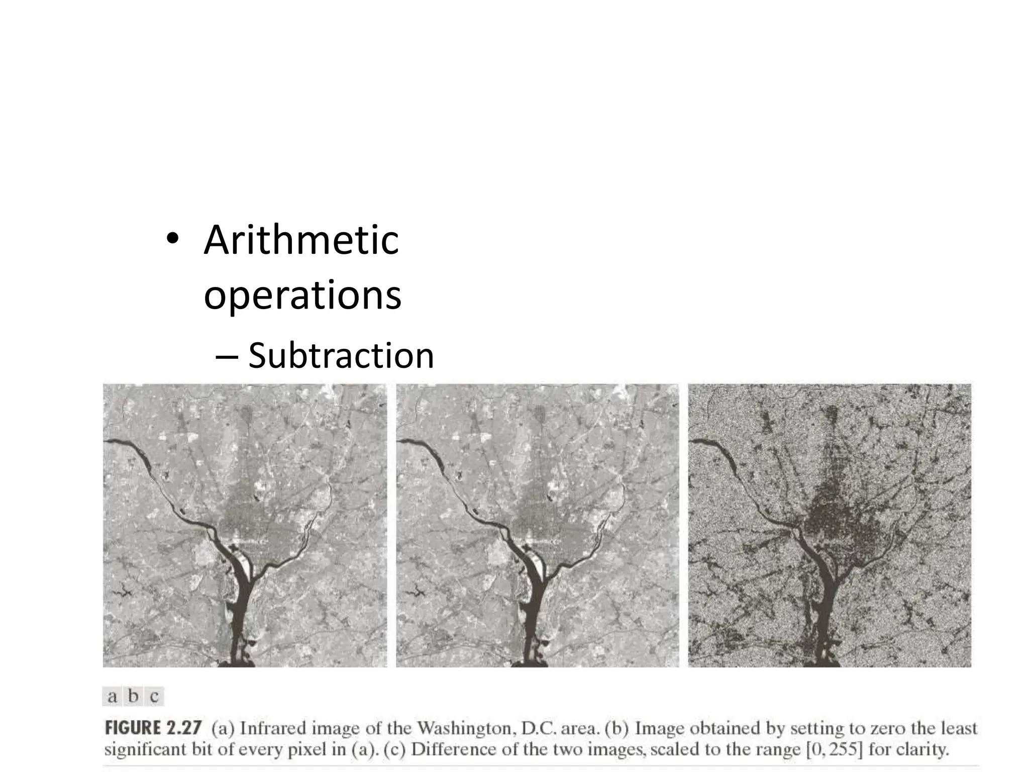 • Arithmetic operations – Subtraction 