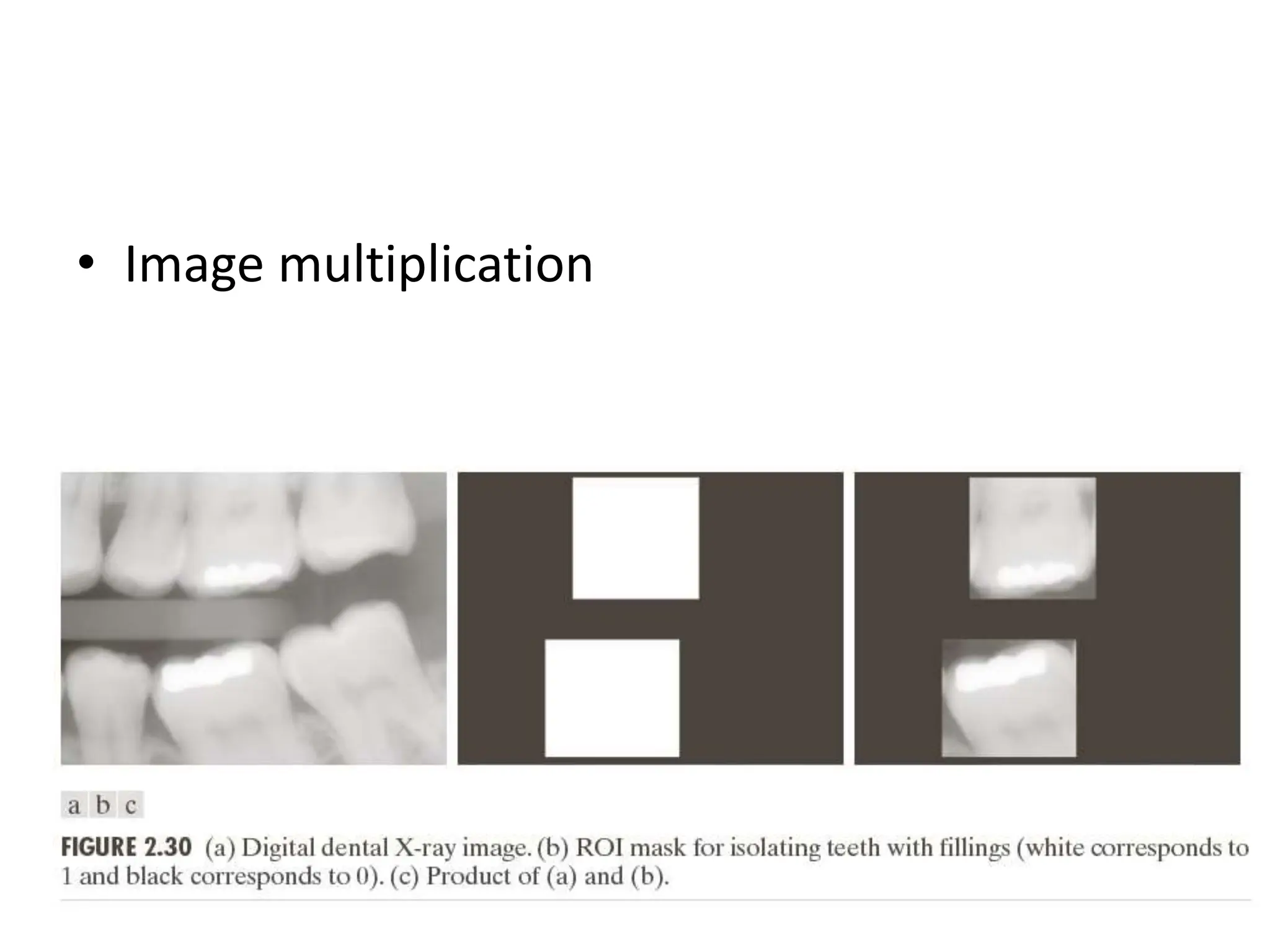 • Image multiplication 