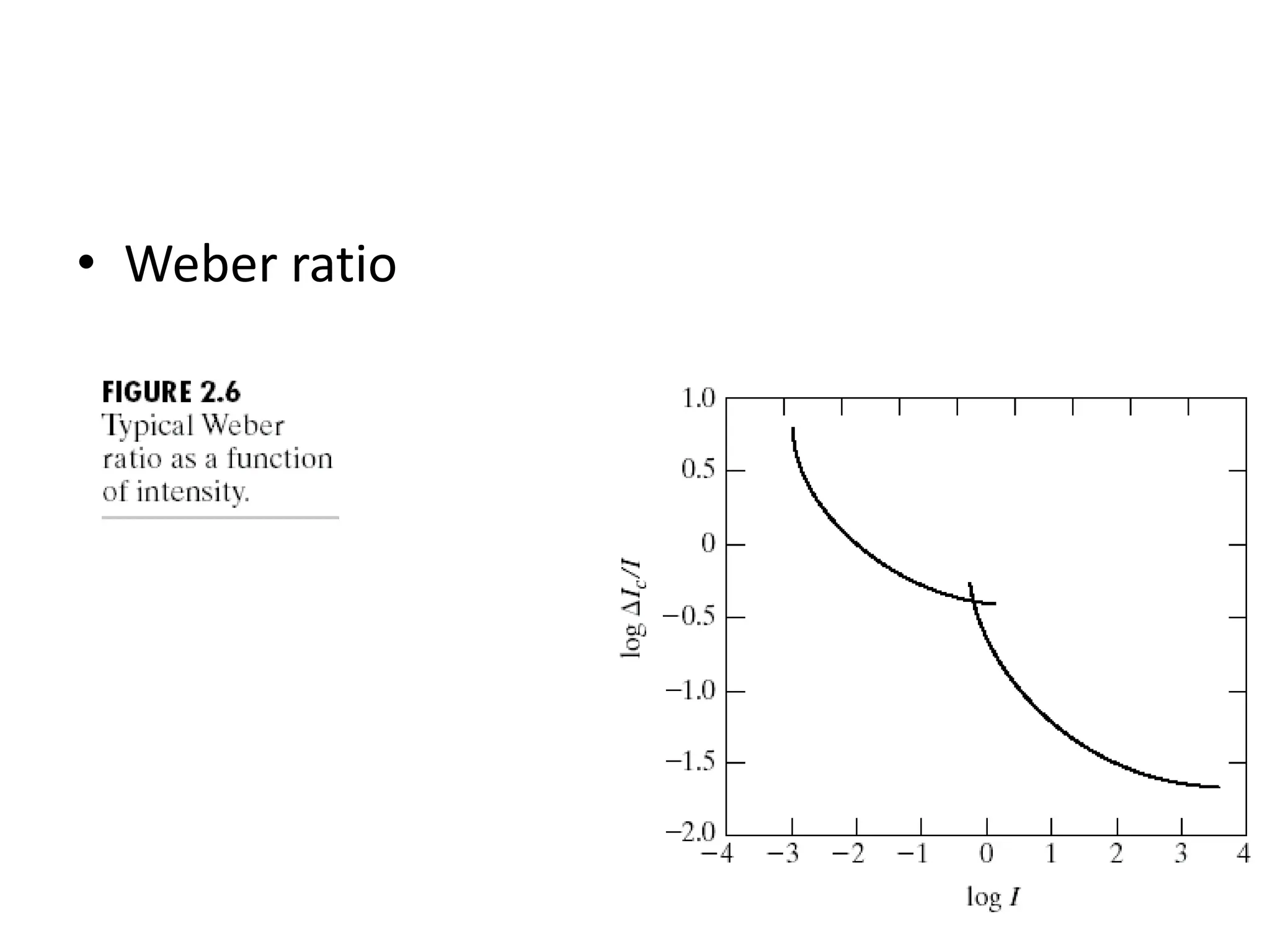 • Weber ratio 
