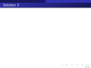 Erlang B
Solution 3
20 /26
 