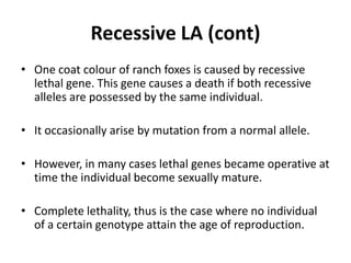 MIC150 - Chap 2 Extension Of Mendelian Genetics | PPTX