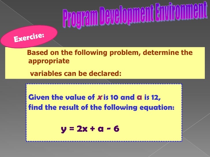 Write a program to find the result of the followig equation