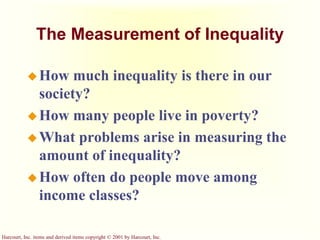 Income Inequality and Poverty | PPT