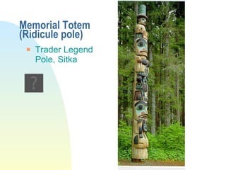 Memorial Totem (Ridicule pole) Trader Legend  Pole, Sitka 