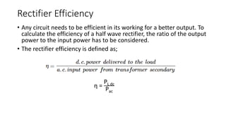 Rectifier Effiiency Chap 2 basic electronics gp 1 | PDF