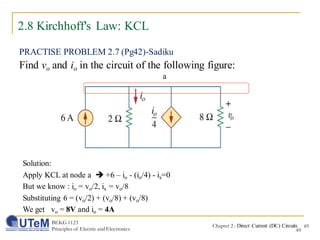 Chapter 2: Direct Current (DC) Circuits | PDF