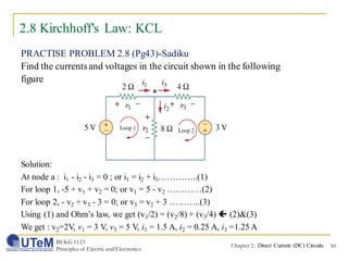 Chapter 2: Direct Current (DC) Circuits | PDF