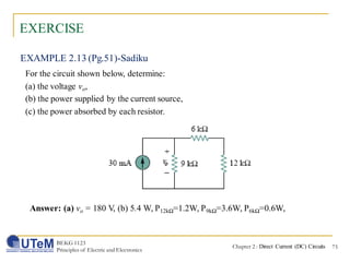 Chapter 2: Direct Current (DC) Circuits | PDF
