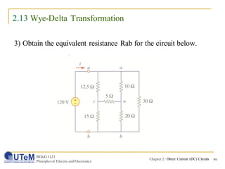 Chapter 2: Direct Current (DC) Circuits | PDF
