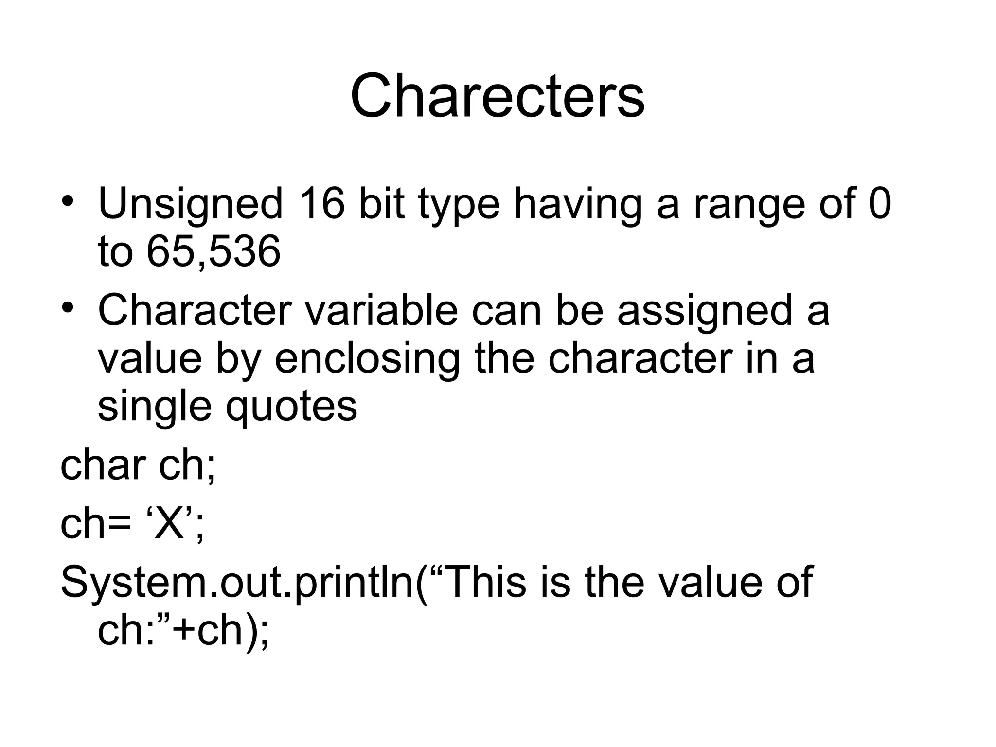 Data types and Operators | PPT