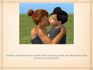 However, this was the time to think of the newly wed couple, who were sharing their first kiss as man and wife. 